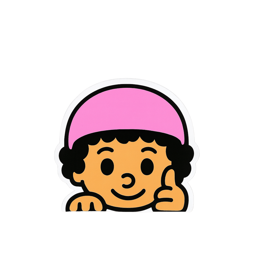 Peeking Garage Boy Decal