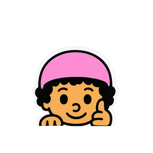 Peeking Garage Boy Decal